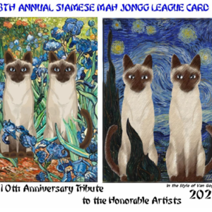 2025 Siamese Mah Jongg Card